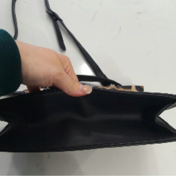 Badgley Mischka Leopard and Black Satchel - Picture 7 of 10